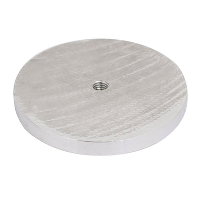 Harfington Uxcell 100mm Diameter 10mm Thickness M10 Thread Aluminum Disc Hardware for Glass Table