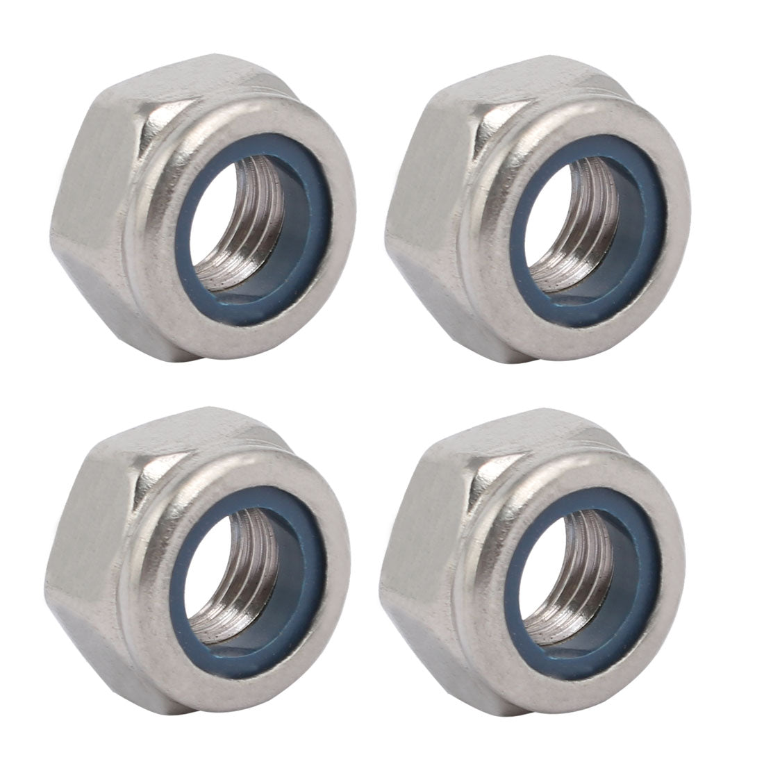 uxcell Uxcell 4pcs Sechskantmutter M10 x 1.25mm Umfang Metrisch Feingewinde 304 Edelstahl DE de