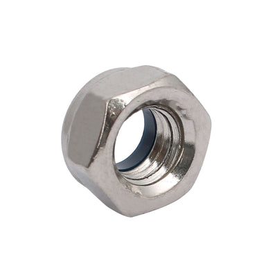 Harfington Uxcell 4pcs M8 x 1.25mm Pitch Metric Thread 304 Stainless Steel Left Hand Lock Nuts