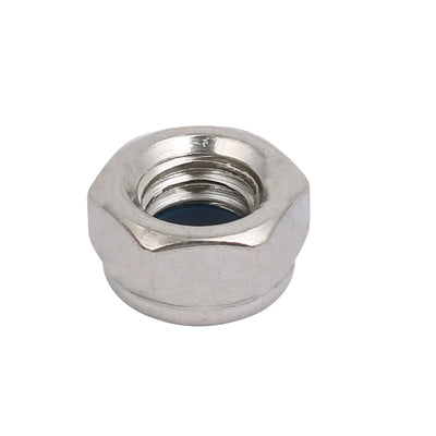 Harfington Uxcell 4pcs M8 x 1.25mm Pitch Metric Thread 304 Stainless Steel Left Hand Lock Nuts