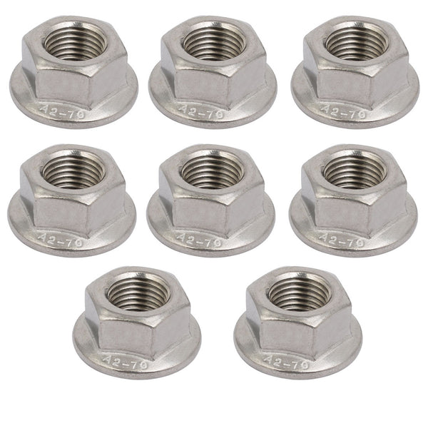 uxcell Hex Nuts, M12x1.75mm UNC Carbon Steel Thread Hexagon Nut 10pcs