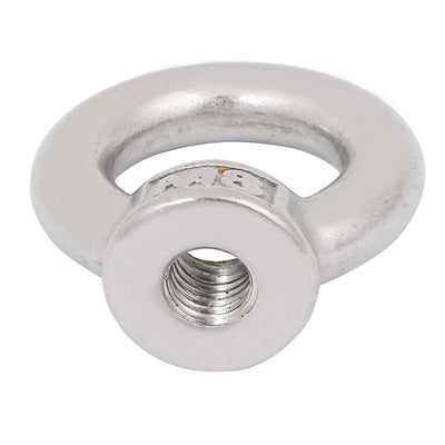 Harfington Uxcell M8 Female Thread 316 Stainless Steel Ring Shaped Lifting Eye Nut 5pcs