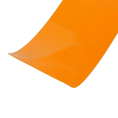 Harfington Uxcell 29.5mm Flat Width 2 Meter Long PVC Heat Shrinkable Tube Orange for 18650 Battery