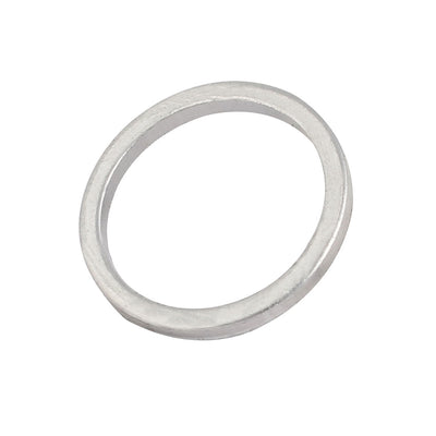 Harfington Uxcell 18mmx22mmx2mm Engine Oil Drain Plug Crush Gasket Aluminum Washer Seals 30pcs