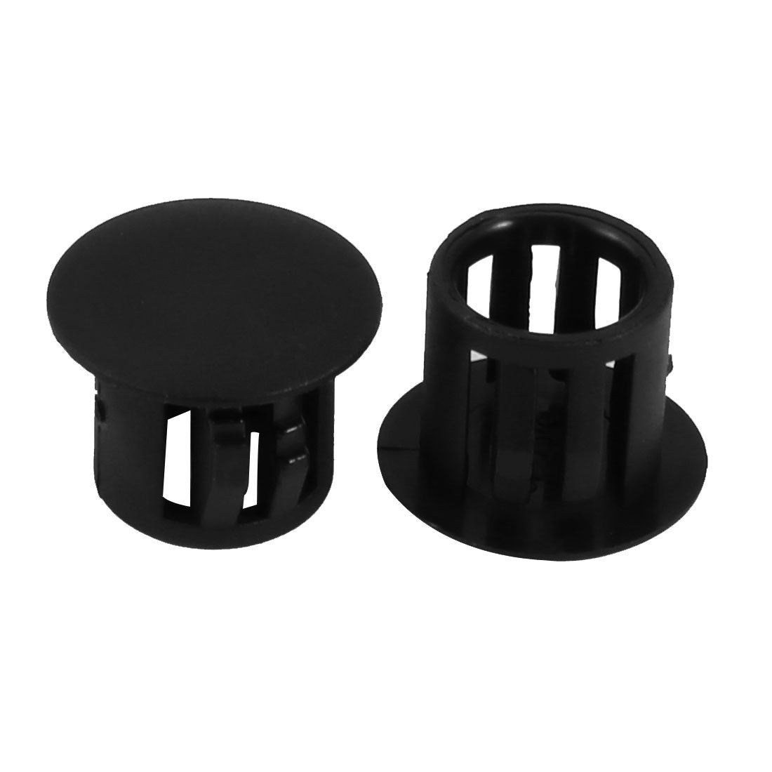 uxcell Uxcell 50pcs 10mm Dia Black Plastic Tubing Plug Door and Window Locking Hole Plugs