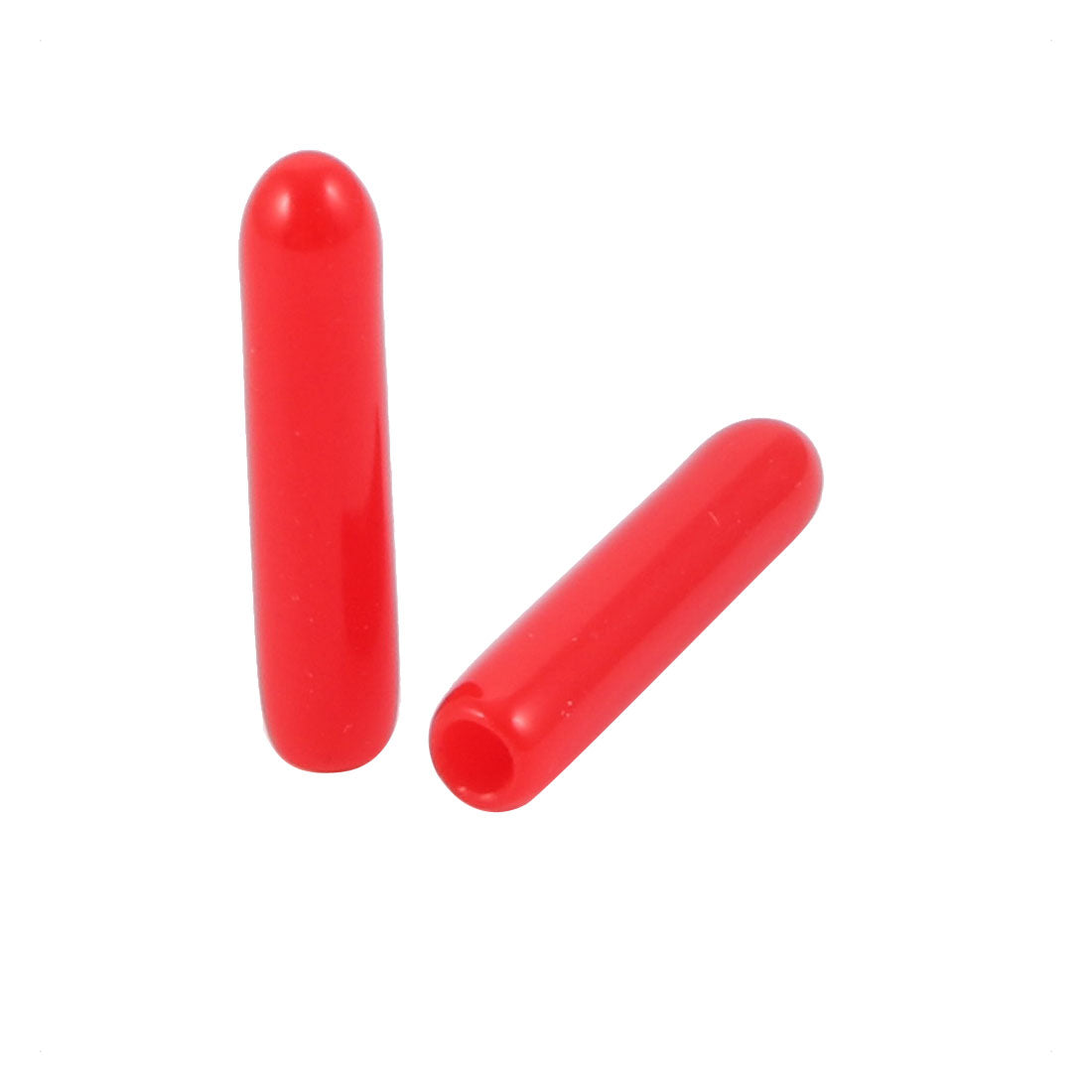 uxcell Uxcell 200Pcs 2mm Inner Dia PVC Flexible Vinyl End Cap Screw Thread Protector Cover Red