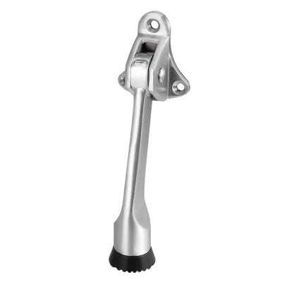 Harfington Uxcell 304 Stainless Steel Brushed Easy-Step Kickdown Door Stop Holder Buffer w Screws