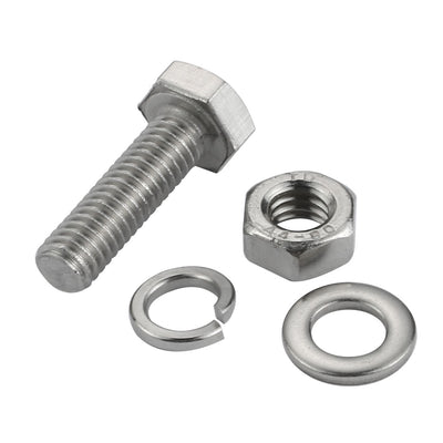 Harfington Uxcell M6x20mm 316 Stainless Steel Hex Bolt w Washer Nuts Assortment Kit 20pcs