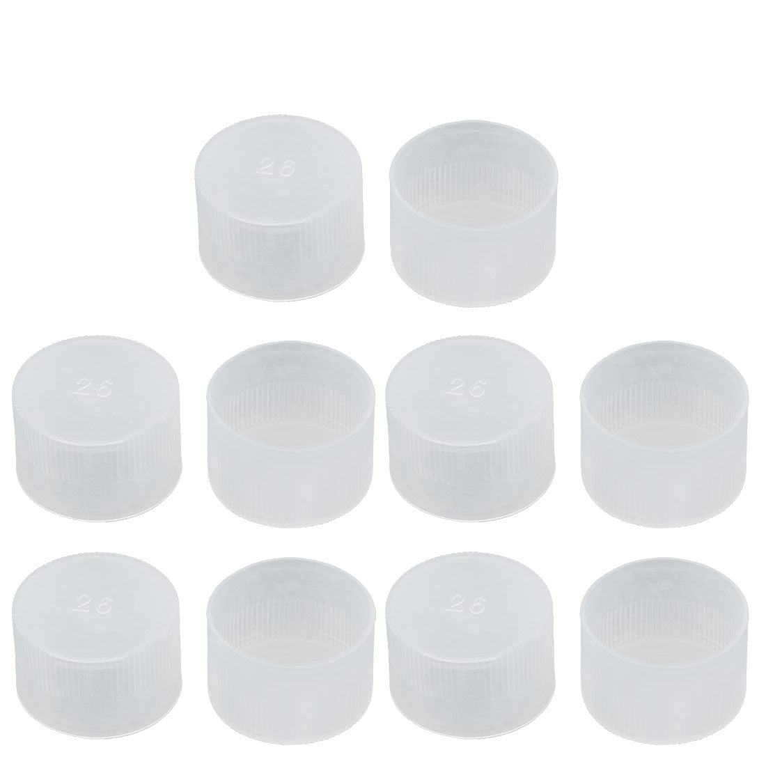 uxcell Uxcell 10Pcs 26mm Inner Dia PE Plastic End Cap Bolt Thread Protector Tube Cover