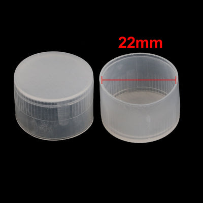 Harfington Uxcell 30Pcs 22mm Inner Dia PE Plastic End Cap Bolt Thread Protector Tube Cover