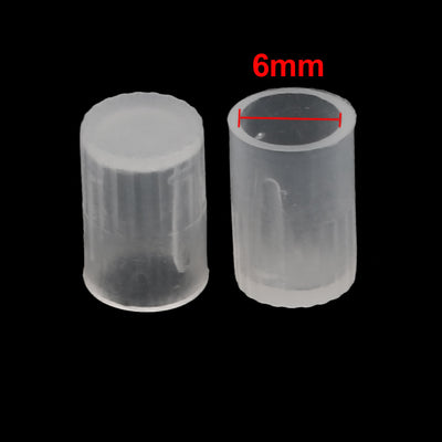 Harfington Uxcell 100Pcs 6mm Inner Dia PE Plastic End Cap Bolt Thread Protector Tube Cover