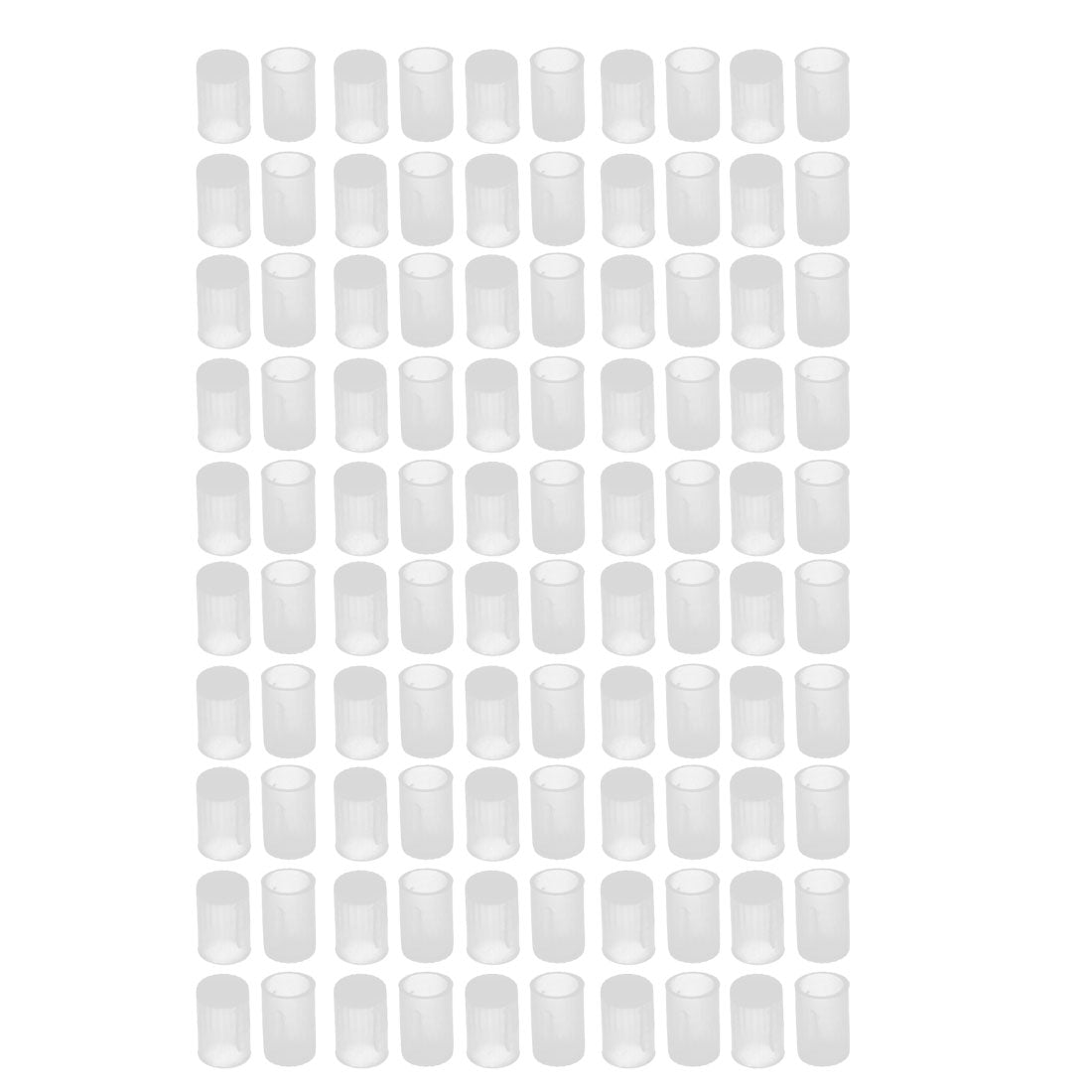 uxcell Uxcell 100Pcs 6mm Inner Dia PE Plastic End Cap Bolt Thread Protector Tube Cover