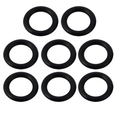 Harfington Uxcell 8pcs Black 13mm Outer Dia 1.9mm Thickness Sealing Ring O-shape Rubber Grommet