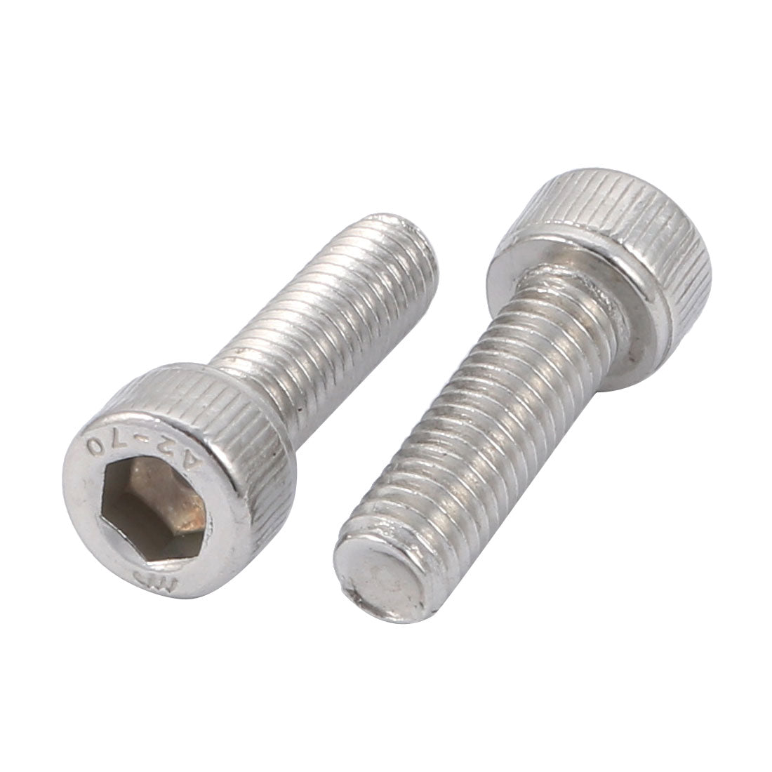 uxcell Uxcell M6x20mm 304 Stainless Steel Left Hand Thread Hex Socket Head Cap Screw Bolt 5pcs