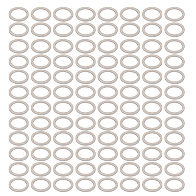 Harfington Uxcell 200Pcs 14mmx18mmx1.5mm Aluminum Motorcycle Hardware Drain Plug Washer