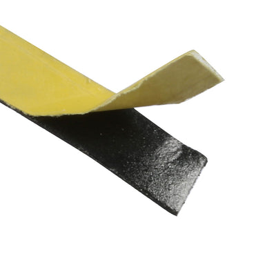 Harfington Uxcell 8mm Wide 1mm Thick Single Side Shockproof EVA Sponge Tape Black 10M Length