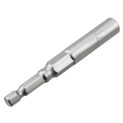 Harfington Uxcell 1/4" Quick Change Shank Cr-V 11mm Hex Nut Sockets Driver Wrench, 3" Length