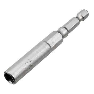 Harfington Uxcell 1/4" Quick Change Shank Cr-V 11mm Hex Nut Sockets Driver Wrench, 3" Length