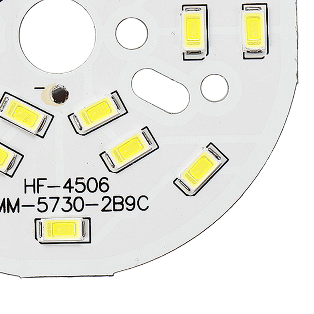 uxcell Uxcell 300mA 9W 18 LEDs 5730 Surface Mounted Devices LED Chip Module Aluminum Board Pure White Super Bright 65mm Dia 10pcs