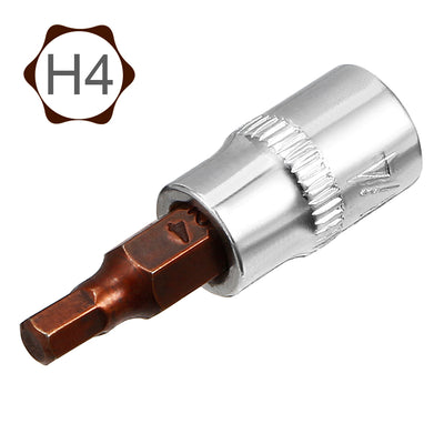 Harfington Uxcell Hex Bit Socket, S2 Steel Bits, CR-V Sockets For Hand Use Only