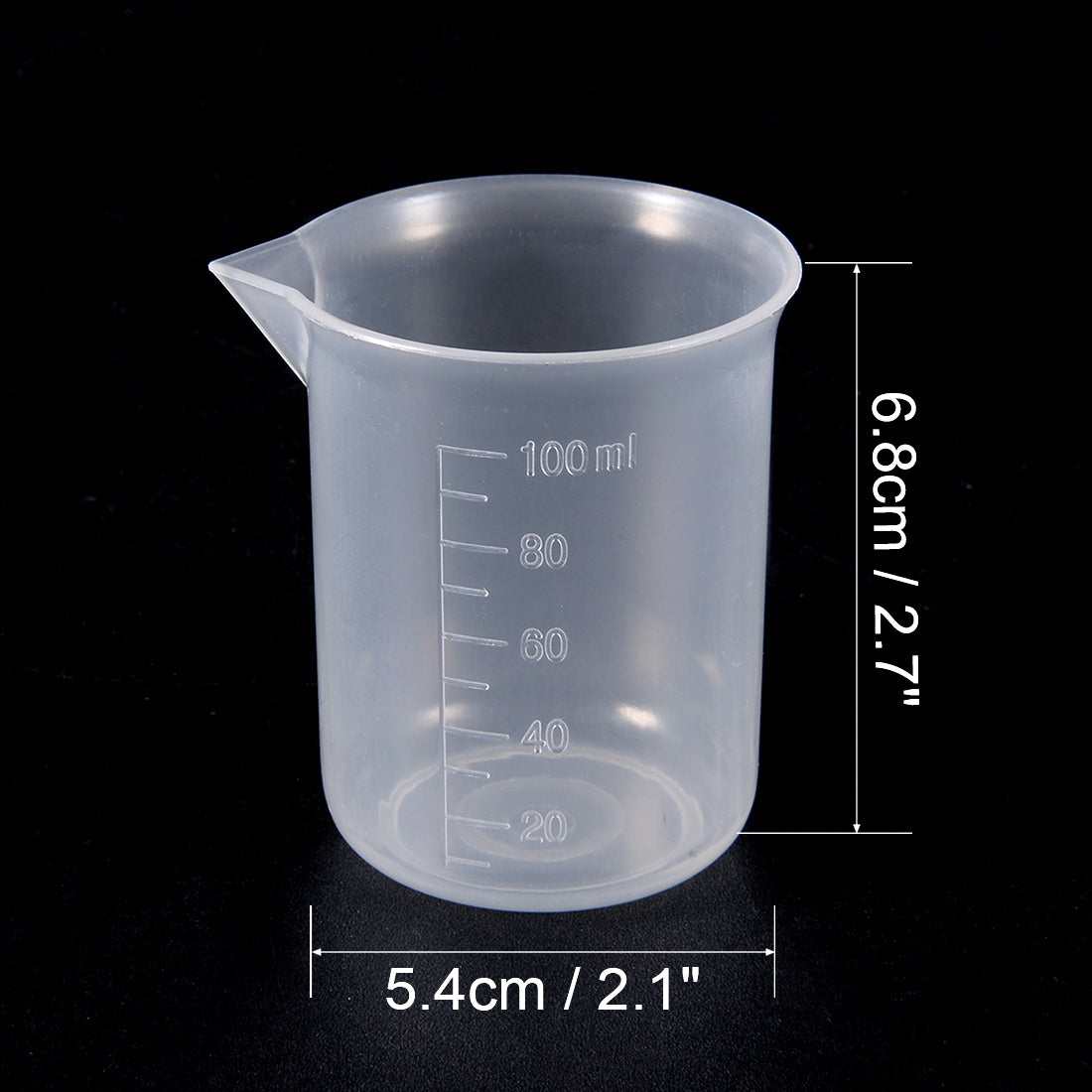 uxcell Uxcell 9pcs Measuring Cup Labs PP Graduated Beakers 100ml