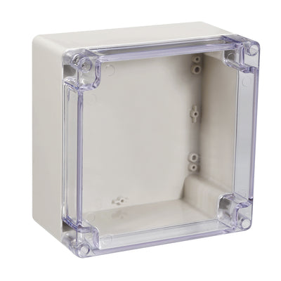 uxcell Uxcell 160*160*90mm Electronic ABS Plastic DIY Junction Box Enclosure Case w Clear cover IP65