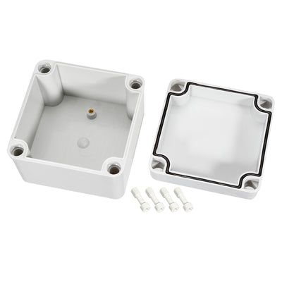 Harfington Uxcell 100*100*75mm Electronic ABS Plastic DIY Junction Box Enclosure Case Grey IP67