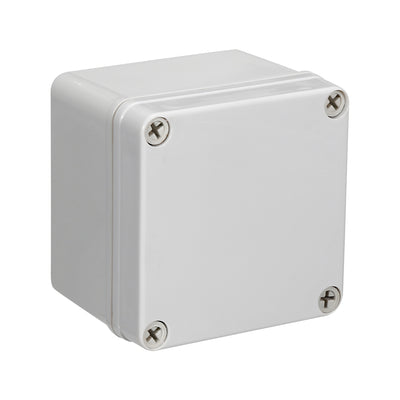 Harfington Uxcell 100*100*75mm Electronic ABS Plastic DIY Junction Box Enclosure Case Grey IP67