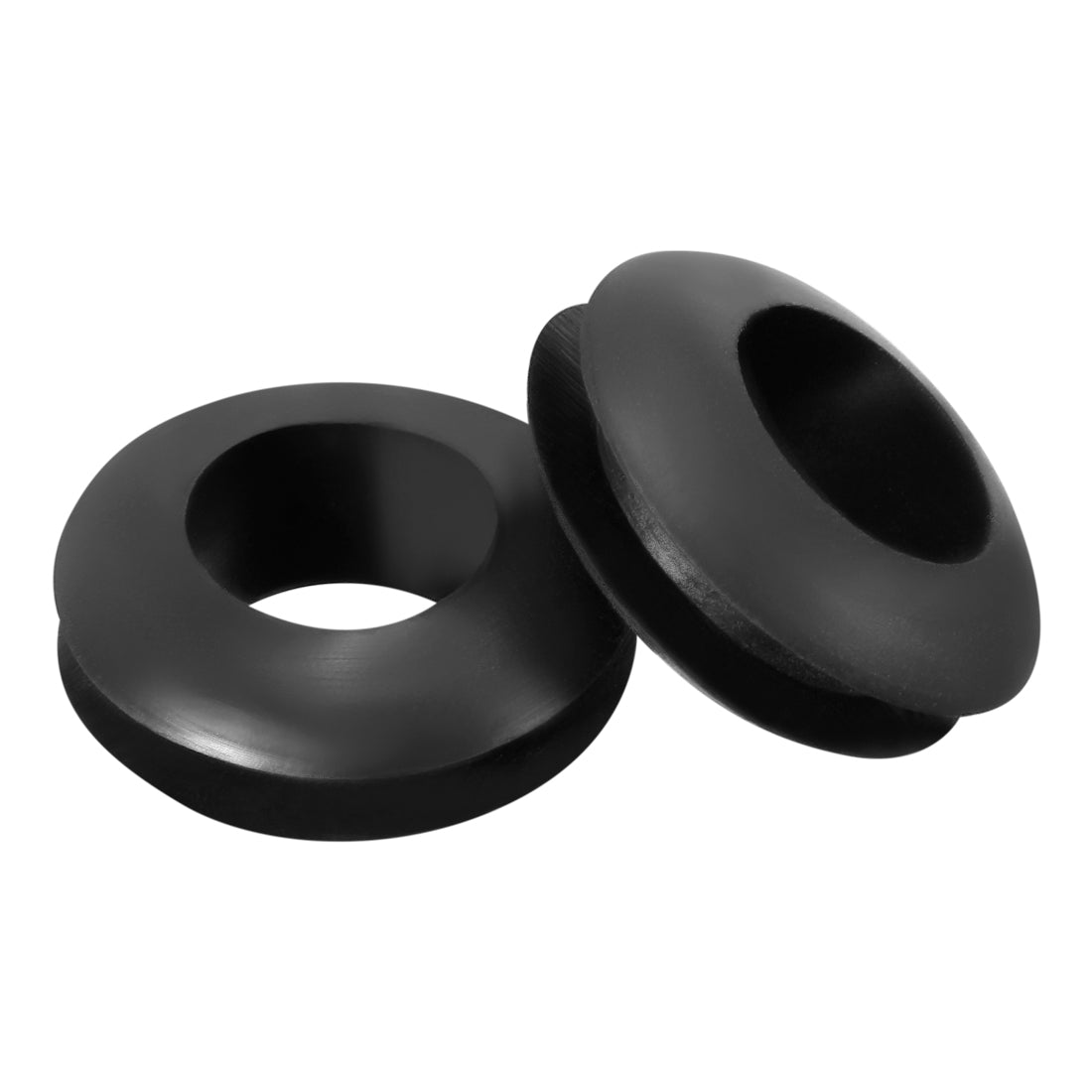 uxcell Uxcell Wire Protector Oil Resistant Armature Rubber Grommet 7mm Inner Dia 100Pcs Black