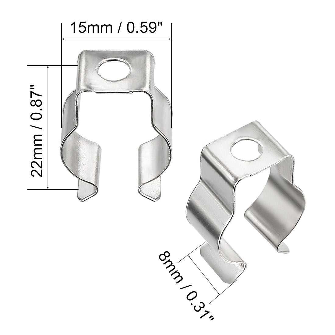 uxcell Uxcell 20 Pcs T5 Fluorescent Tube Lamp Bracket Clips Socket Lampholder