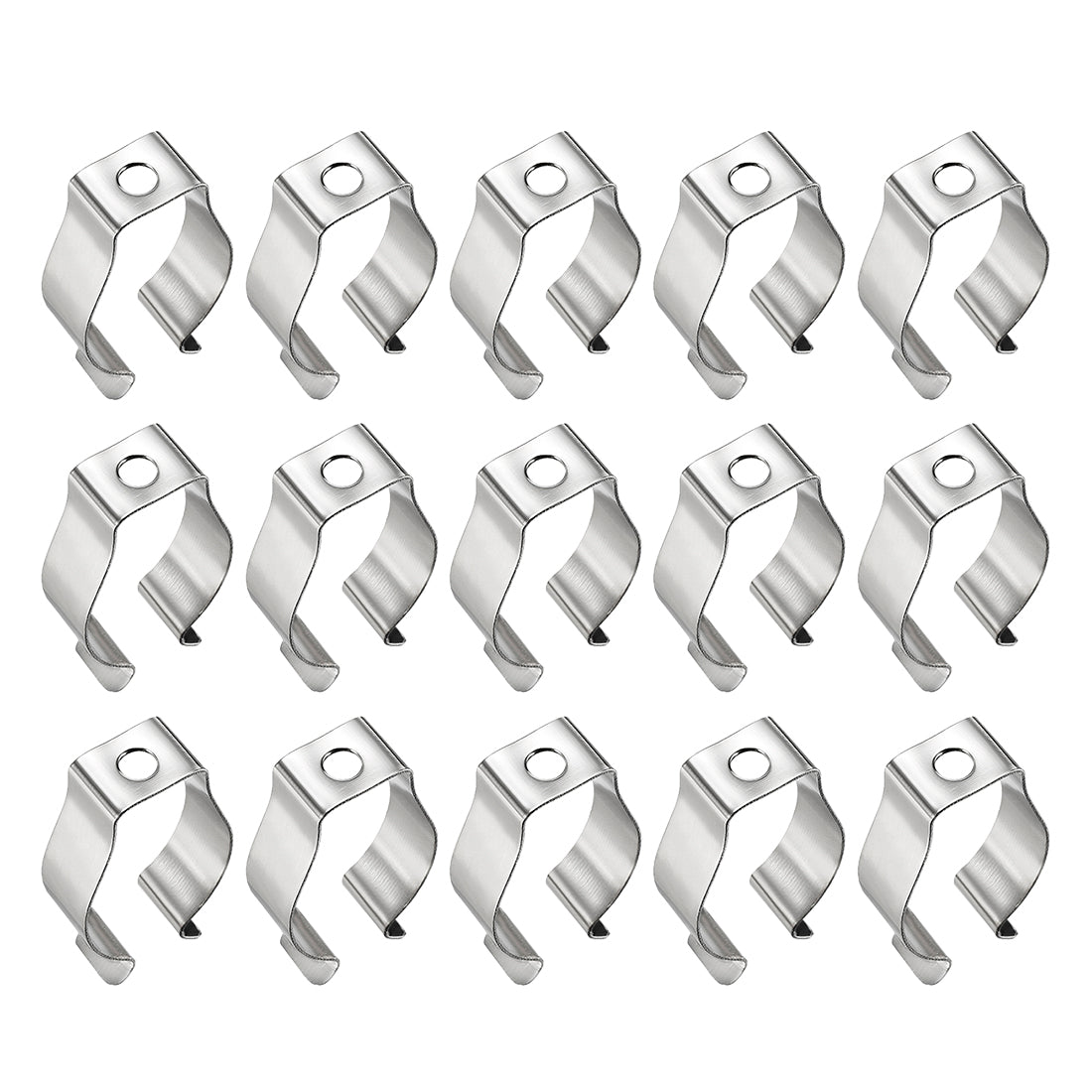 uxcell Uxcell 15 Pcs T8 LED Fluorescent Tube Lamp U Clips Holder (34 x 20 x9.5mm)