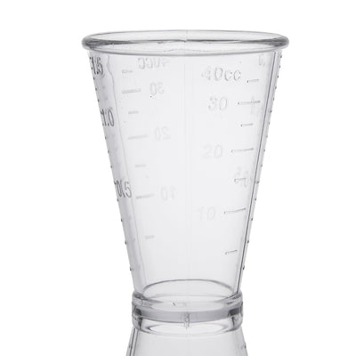 Harfington Uxcell Double Clear Plastic Measure Cup For Party Kitchen 40ml/20ml