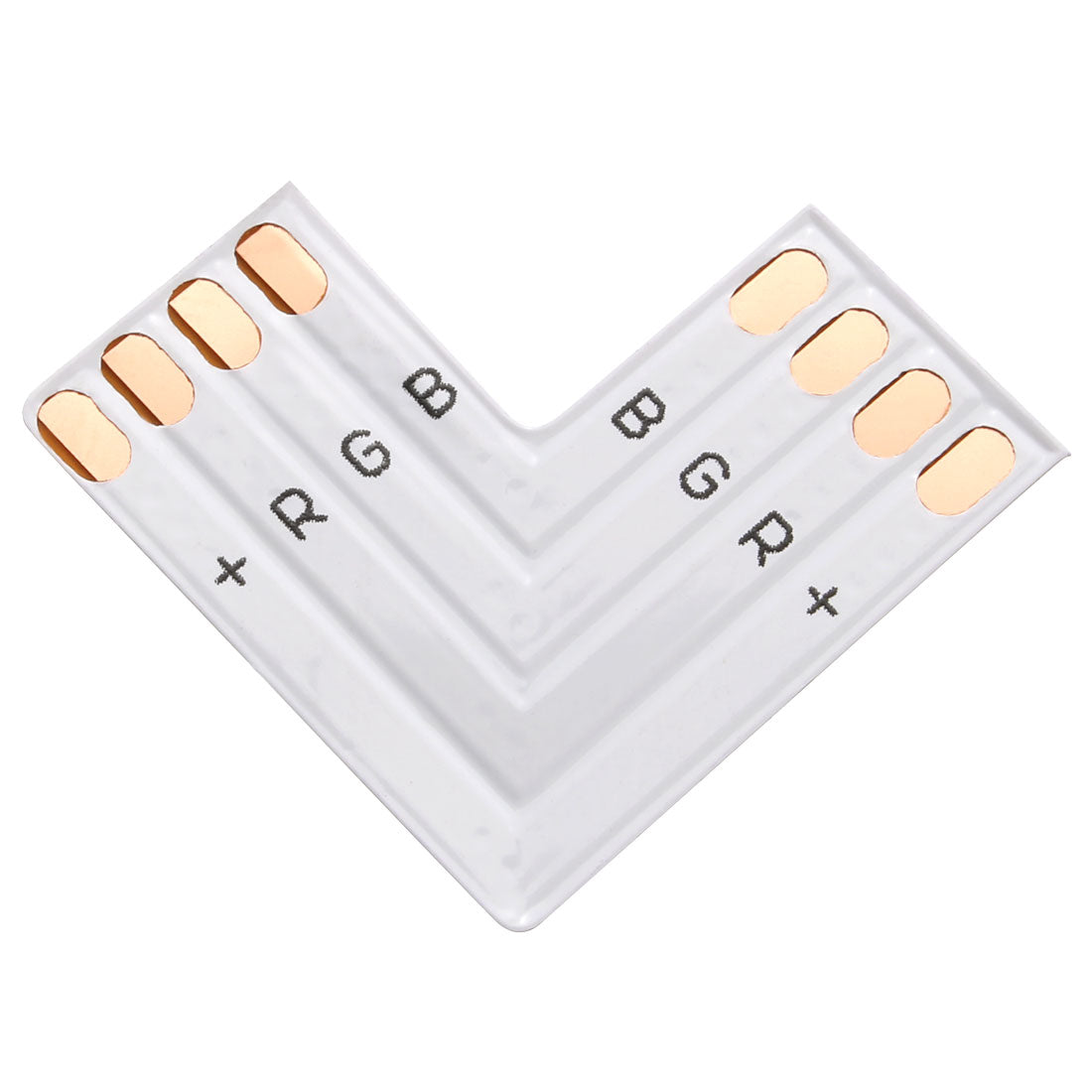 uxcell Uxcell 10 Sets L Shape 4 Pin Led Connector for 5050(10mm) PCB LED Strip Light