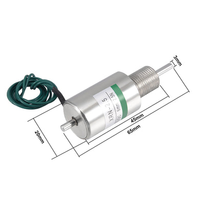 Harfington Uxcell XRN-2.5 DC 12V 2.5N 6mm Pull Push Type Linear Motion Solenoid Electromagnet