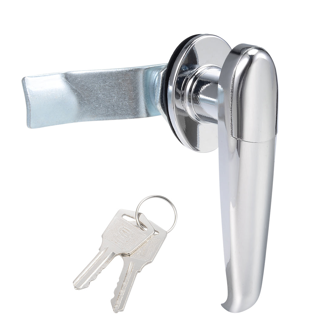 uxcell Uxcell Level Handle Cam Lock, Zinc Alloy Chrome Finished L Shape w Keys MS308-3