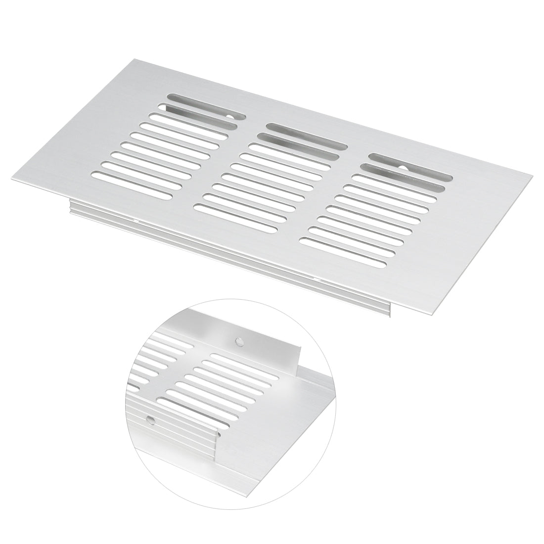 uxcell Uxcell 150mmx80mm, Ventilation Grille, Aluminum Alloy Air Vent Louvered Grill Cover 2pcs