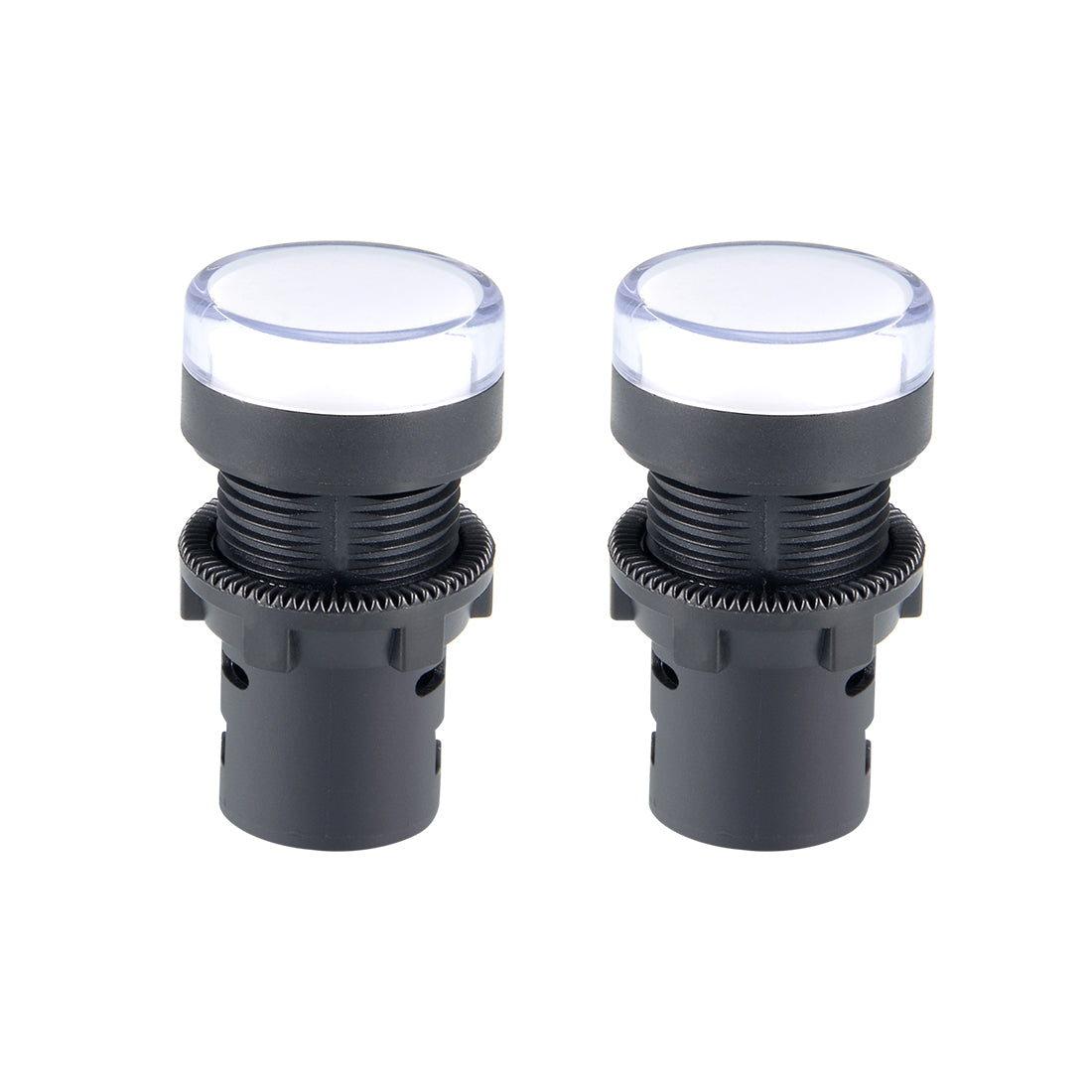 uxcell Uxcell 2Pcs AC/DC 110V Indicator Lights, Flush Panel Mount 7/8" 22mm