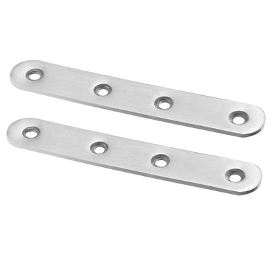 uxcell Uxcell 2stk. Reparaturplatte Flache Befestigungsklammer Halter Eckverbinder 126mmx20mm