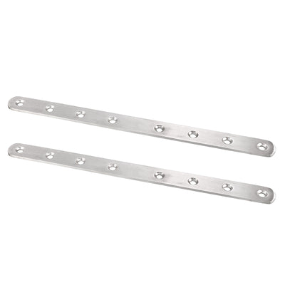 uxcell Uxcell Repair Plate, 245x20mm, Flat Fixing Mending Corner Brace Bracket Connector 2pcs