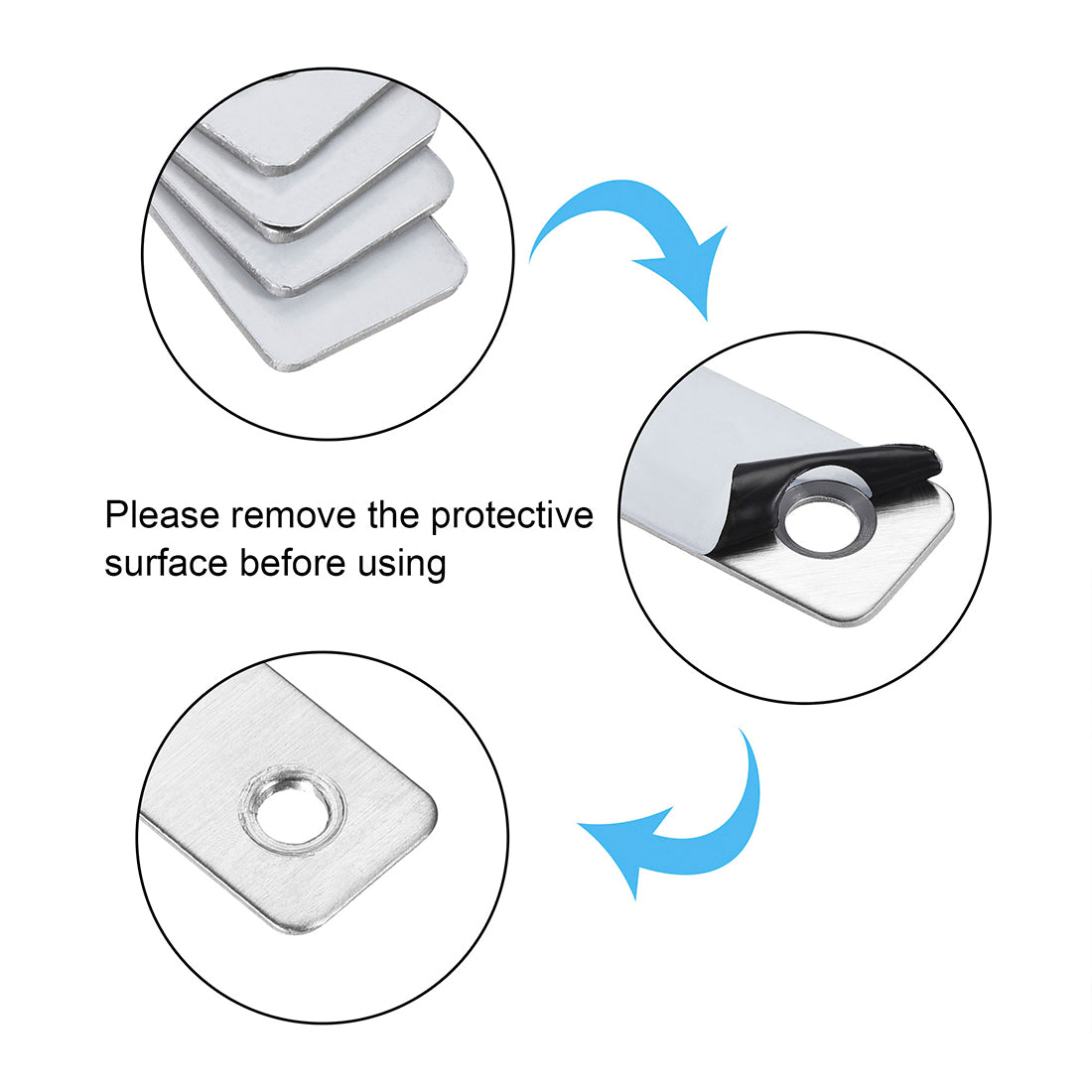 uxcell Uxcell Repair Plate, 76mmx12mm, Flat Fixing Mending Corner Brace Bracket Connector 10pcs