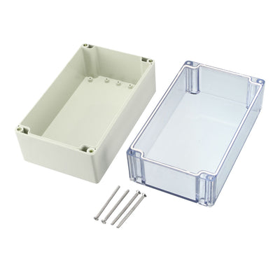 Harfington Uxcell 200 x 120 x 113mm Electronic ABS Plastic DIY Junction Box Enclosure Case w Clear cover