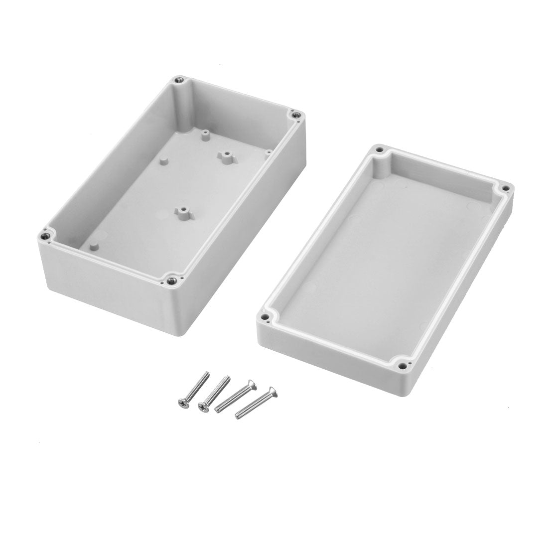 uxcell Uxcell 158 x 90 x 60mm Electronic ABS Plastic DIY Junction Box Enclosure Case Grey IP66