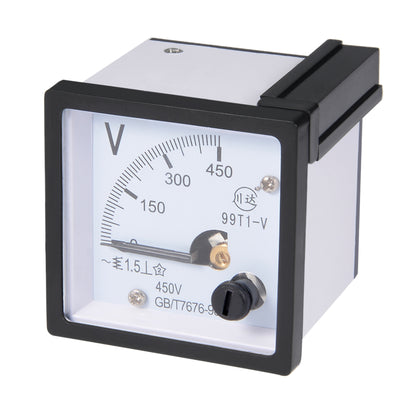 Harfington Uxcell AC 0-450V Analog Panel Voltage Gauge Volt Meter 99T1 1.5% Error Margin