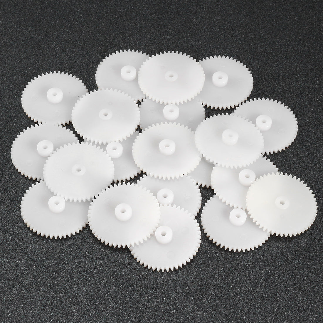 uxcell Uxcell 20Pcs 482A Plastic Gear Accessories with 48 Teeth for DIY Car Robot Motor