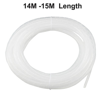 Harfington Uxcell 6mm Flexible Spiral Tube Cable Wire Wrap Computer Manage Cord Transparent 14-15M