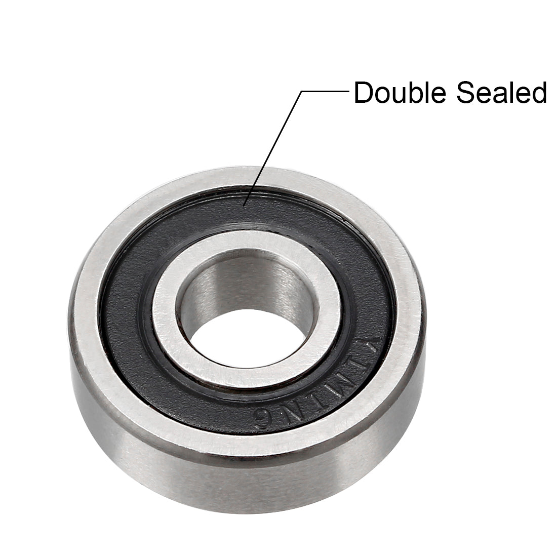 uxcell Uxcell Deep Groove Ball Bearings Metric Double Seal Chrome Steel ABEC1 Z1