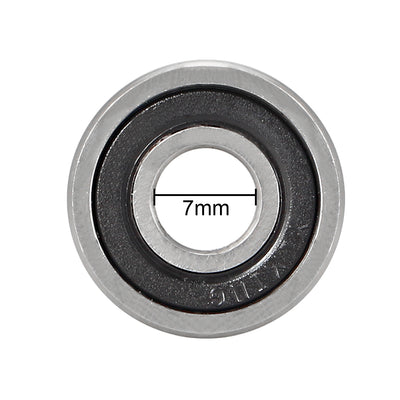 Harfington Uxcell Deep Groove Ball Bearings Metric Double Seal Chrome Steel ABEC1 Z1