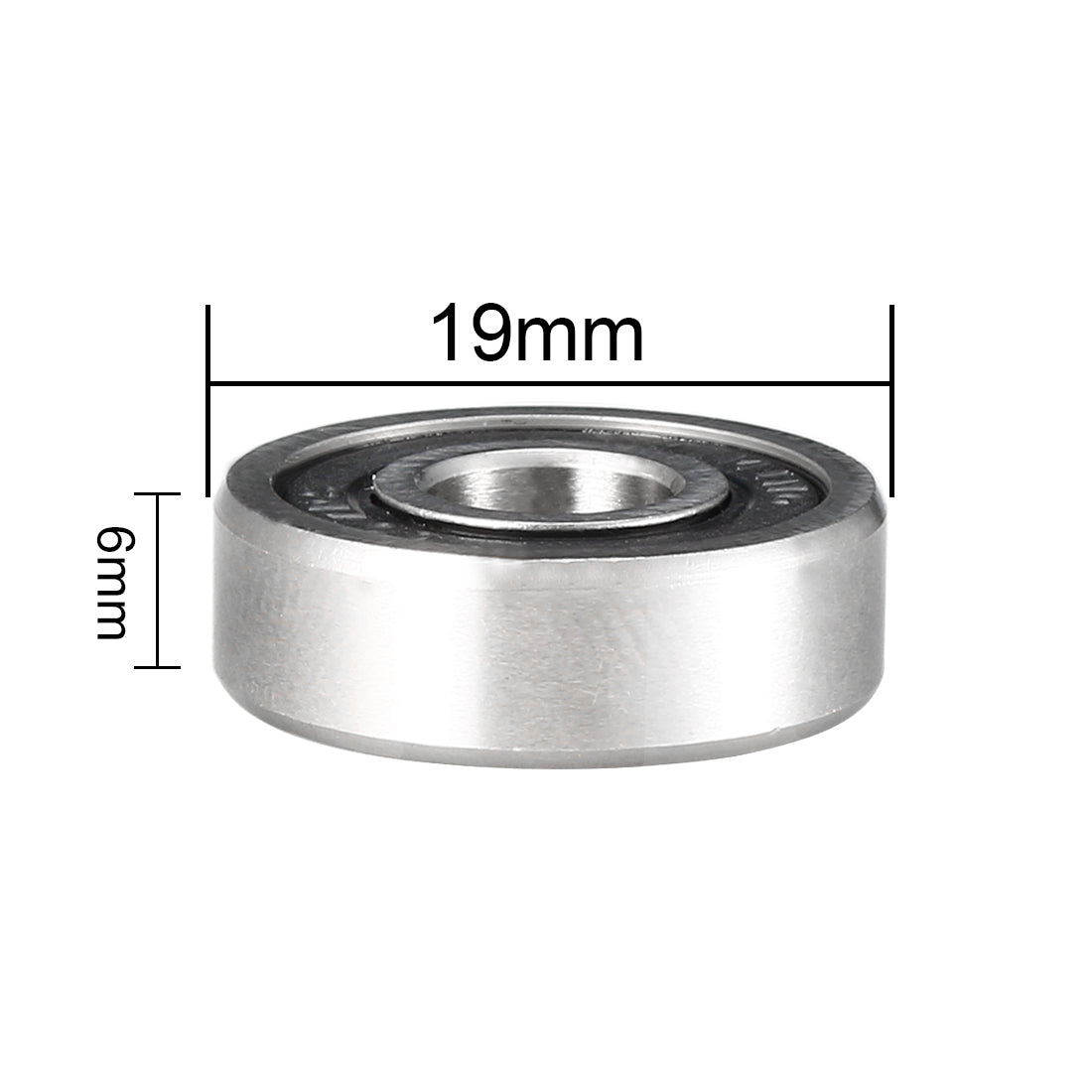 uxcell Uxcell Deep Groove Ball Bearings Metric Double Seal Chrome Steel ABEC1 Z1