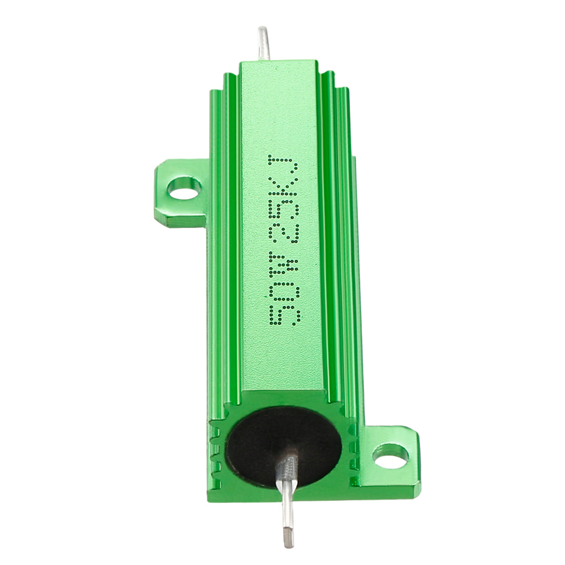 uxcell Uxcell 50W 25k Ohm 5% Aluminum Housing Resistor Screw  Chassis Mounted Aluminum Case Wirewound Resistor Load Resistors Green 2 pcs