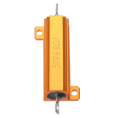 Harfington Uxcell 2Stk. Golden 50W 6.8 Ohm Aluminium Chassismontage Widerstand Leistungswiderstand